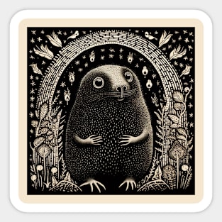 Garden Mole Sticker